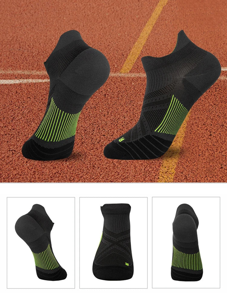 3 paires de chaussettes de sport unisexes - Chaussettes courtes et respirantes