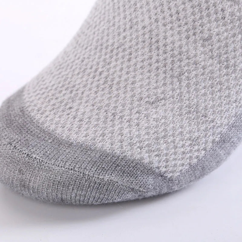 5 Paires de chaussettes solides en maille invisibles – pour Hommes