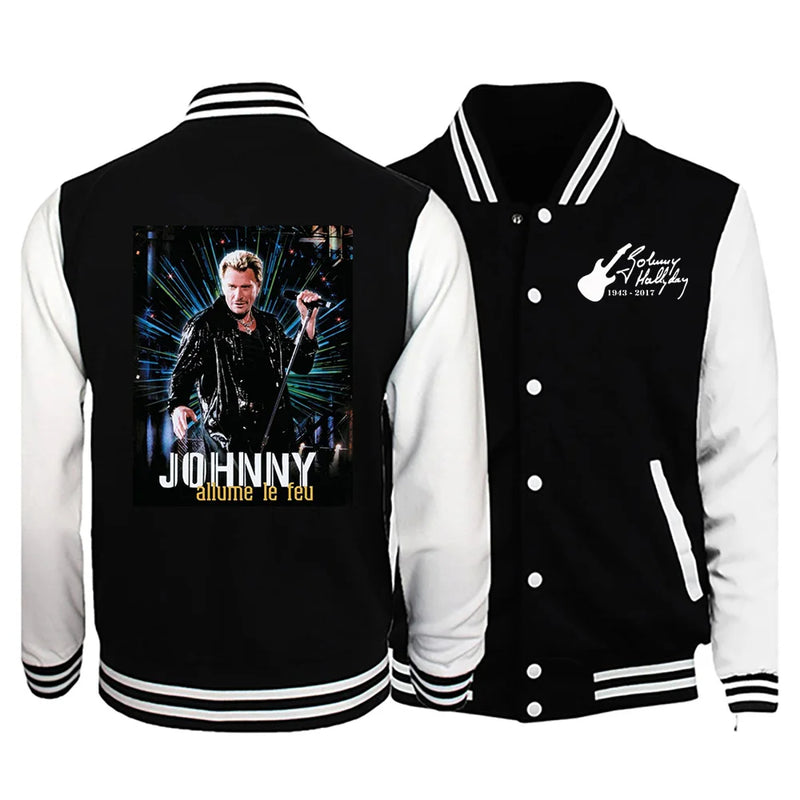 Veste imprimée Johnny Hallyday hiver hommes/femmes - Derniers jours de soldes - 50%