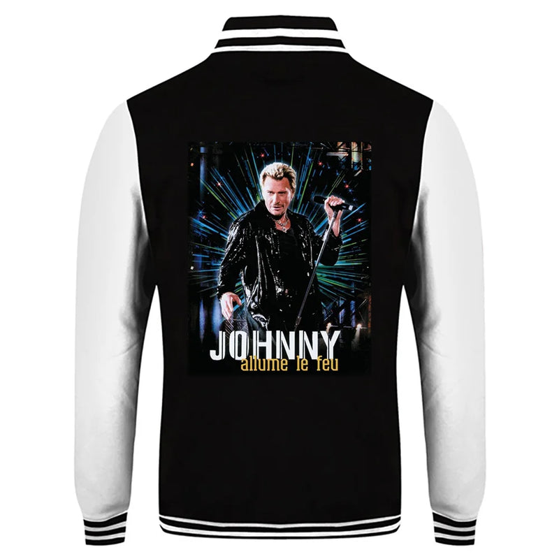 Veste imprimée Johnny Hallyday hiver hommes/femmes - Derniers jours de soldes - 50%