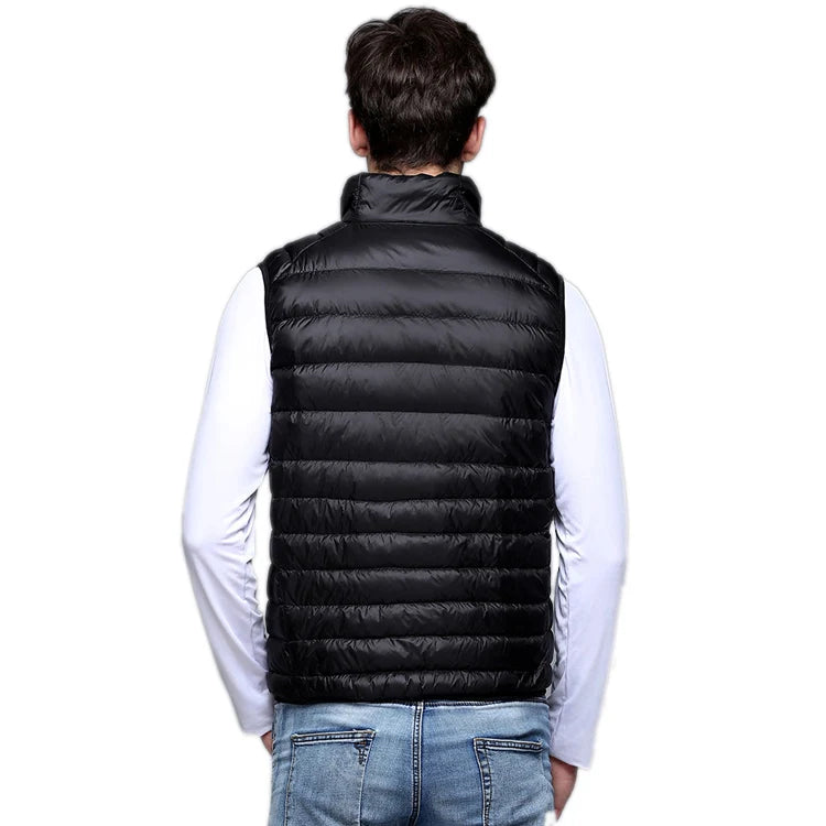 Gilet en duvet de canard à 90 % pour , veste ultra - Solde privé - 35%