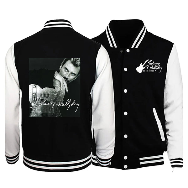 Veste imprimée Johnny Hallyday hiver hommes/femmes - Derniers jours de soldes - 50%