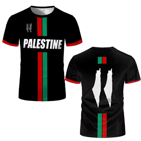 T - shirts de football palestiniens à manches courtes pour - Réduction exceptionnelle - 20%