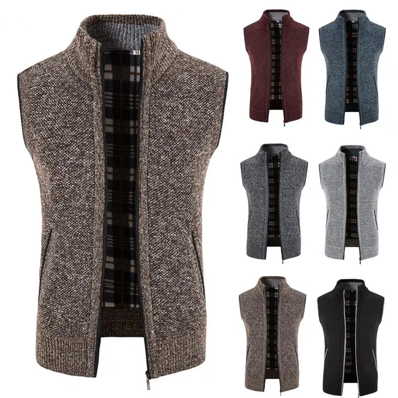 Gilet en tricot doux pour , vêtement d'extérieur, col - Solde privé - 35%