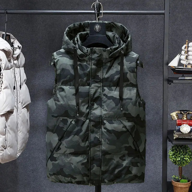 Gilet de camouflage pour hommes, vestes sans manches à - Liquidation massive - 25%