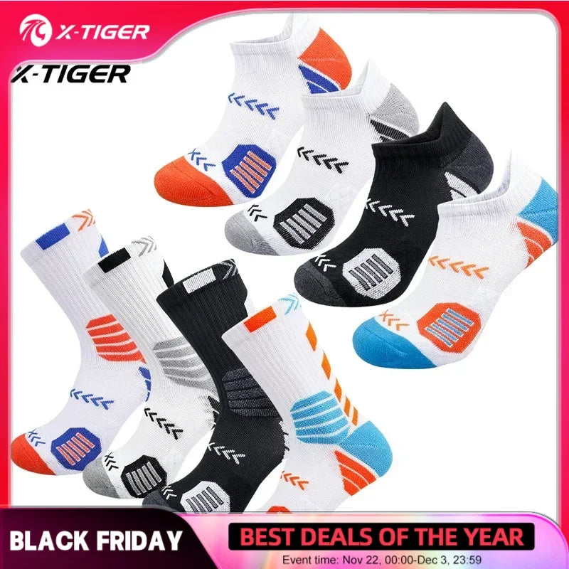 X - TIGER Lot de 4 paires de chaussettes de sport pour - Liquidation massive - 25%