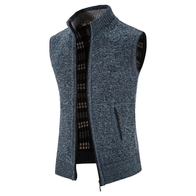 Gilet en tricot doux pour , vêtement d'extérieur, col - Solde privé - 35%