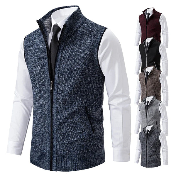 Gilet tricoté sans manches pour , veste en laine et - Promotion irrésistible - 15%