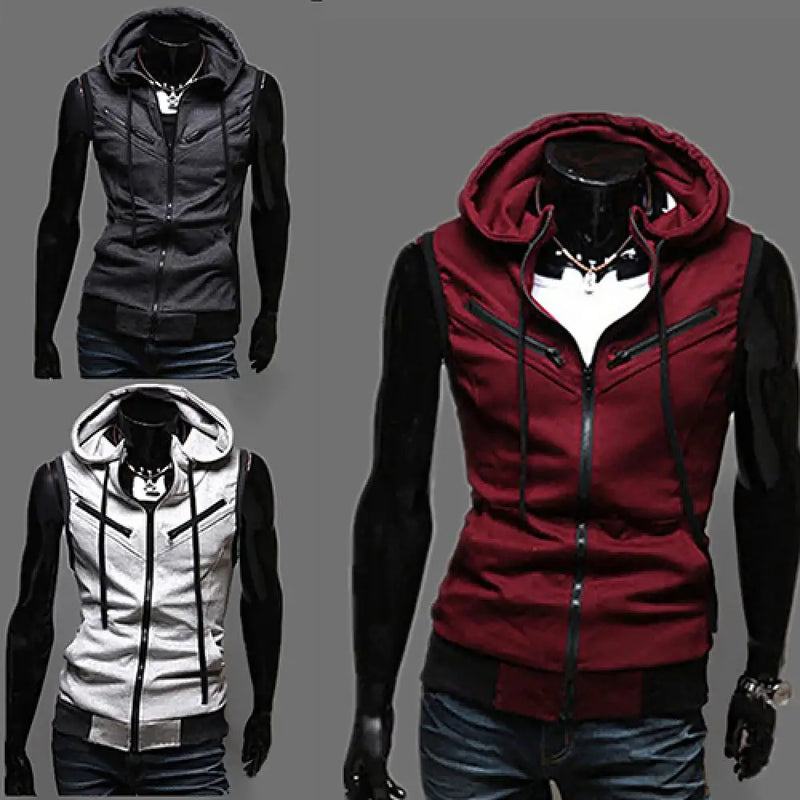 Nouvelle Zipper Cardigan Pull Sans Manches À - Solde - Offre réservée - 22%