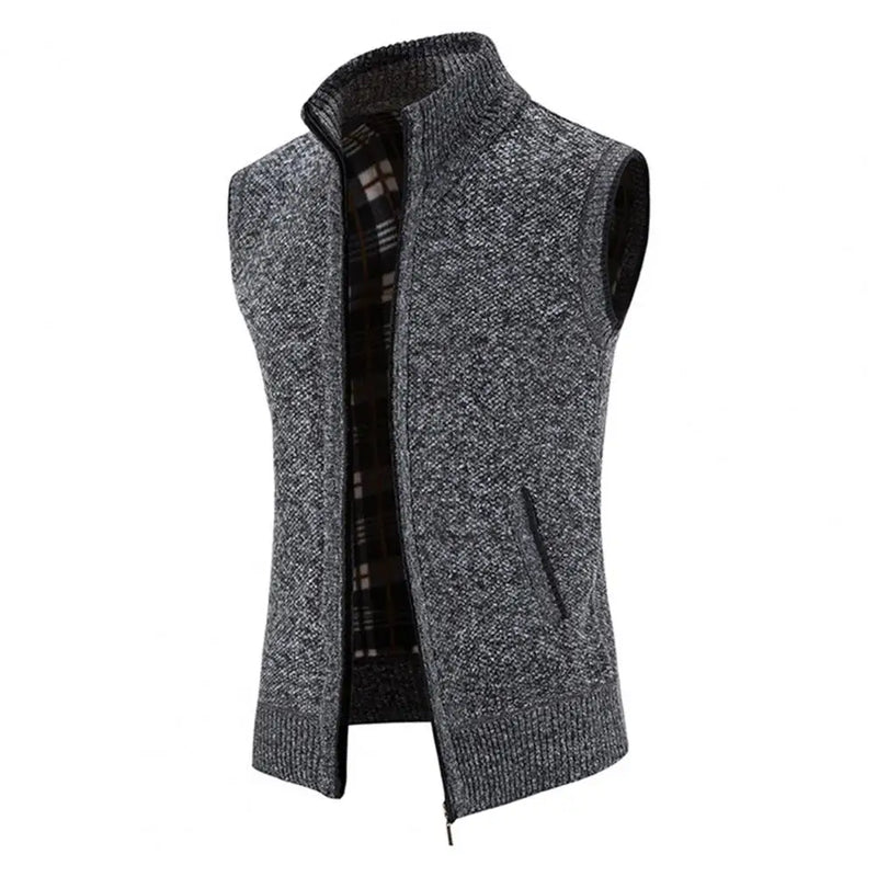 Gilet en tricot doux pour , vêtement d'extérieur, col - Solde privé - 35%