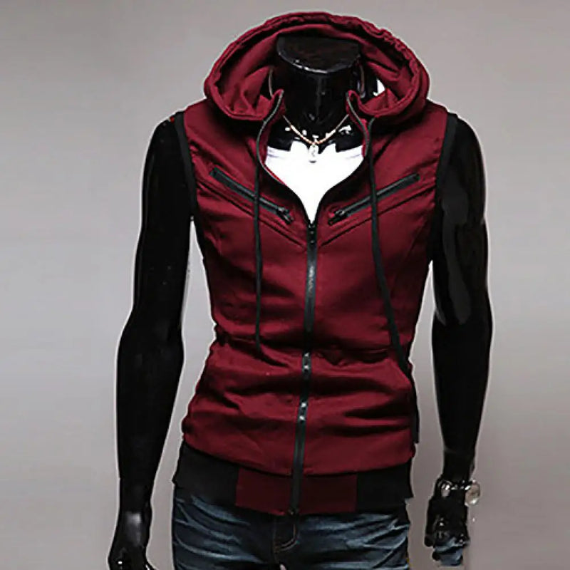 Nouvelle Zipper Cardigan Pull Sans Manches À - Solde - Offre réservée - 22%