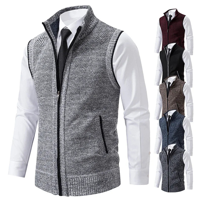 Gilet tricoté sans manches pour , veste en laine et - Promotion irrésistible - 15%