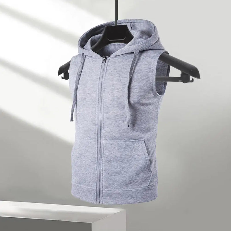 Gilet à capuche pour hommes Gilet à capuche sans manches - Diminution de tarif - 18%