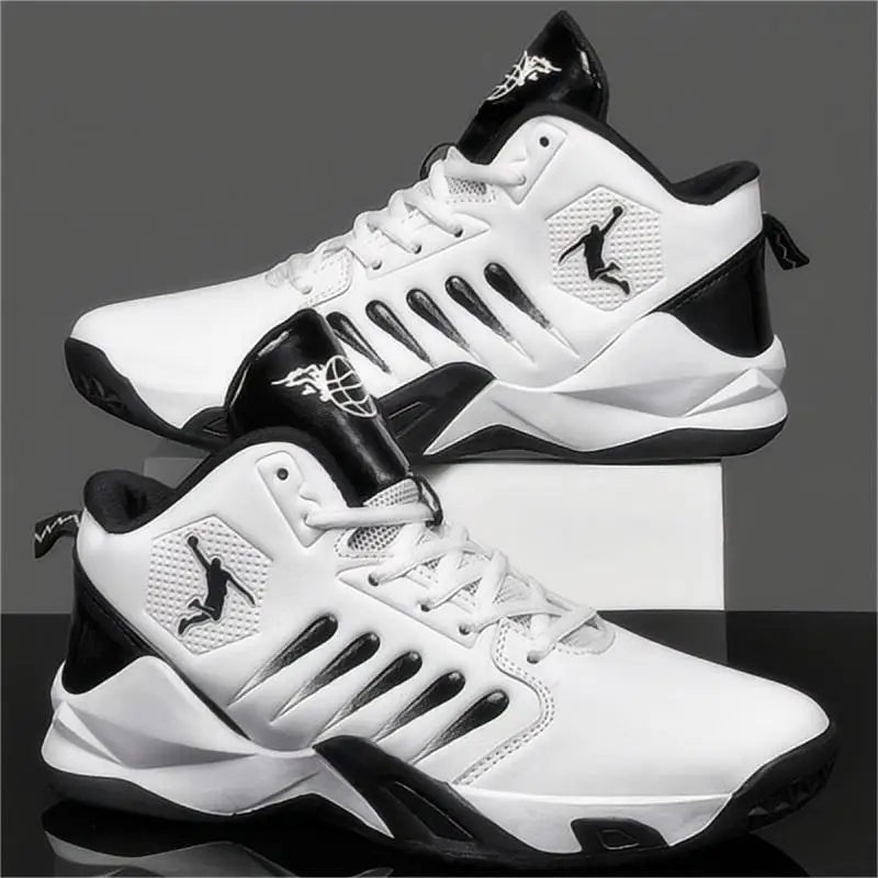 Baskets blanches pour hommes, chaussures de basket - ball - Super promo - 20%