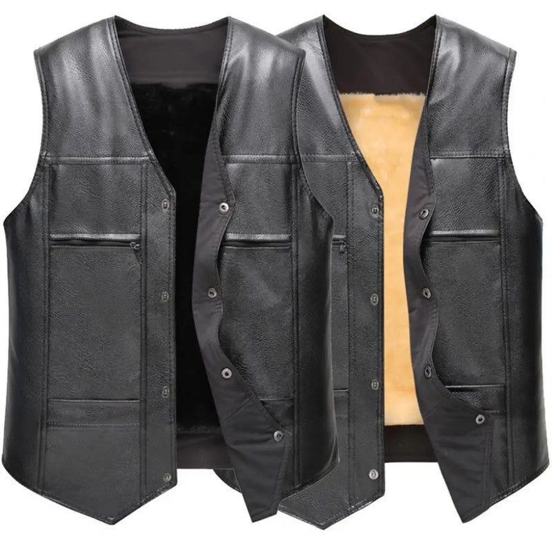 Gilet en cuir pour , gilet de moto pour , nouvelle veste - Offre spéciale - 30%