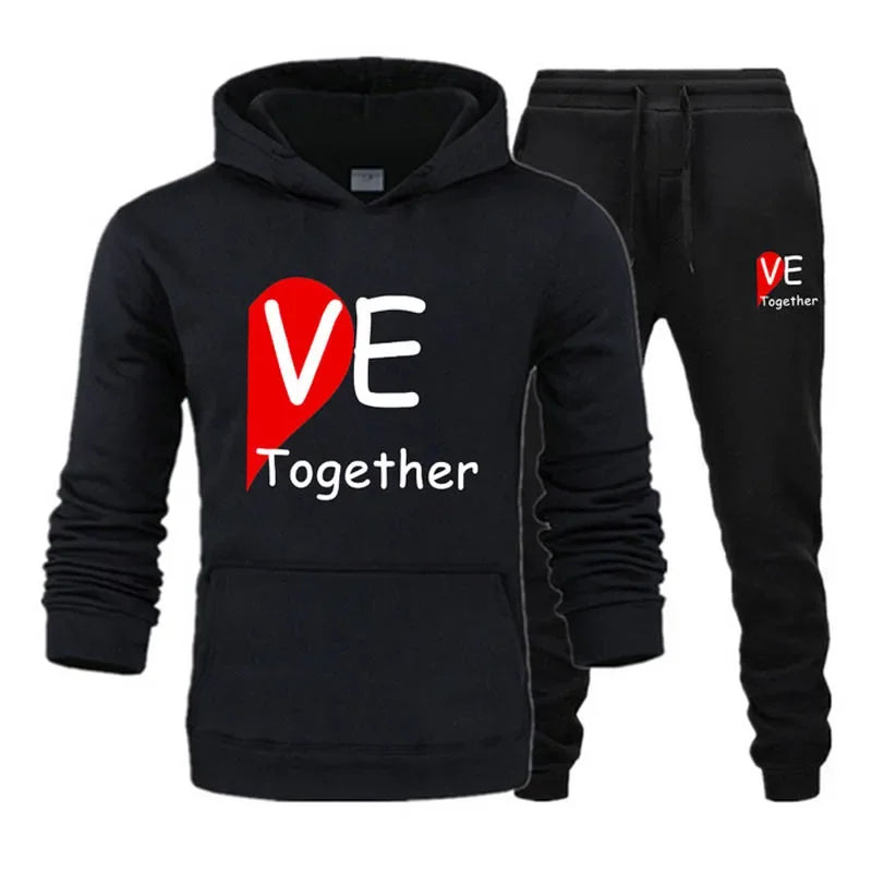 Vêtements de couple Tenue de sport Unisexe Sweats à - Rabais -40%